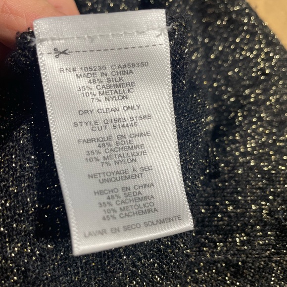 Equipment Femme metallic holiday sweater  size m - Picture 6 of 10